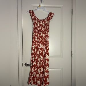 Burnt orange/ red dress size L/XL